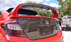 Honda Civic Printed Gloss Carbon Fiber Vinyl Wrap