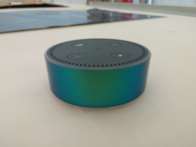 Amazon Echo Dot Aquamarine Vinyl Wrap