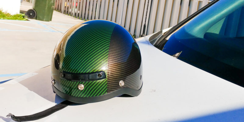 Best printed gloss carbon fiber vinyl wrap glossy helmet green