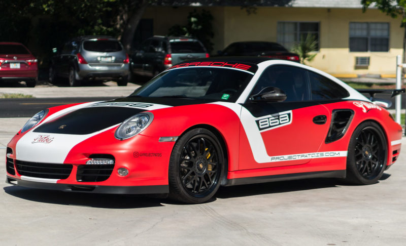 patois porsche 911 turbo s custom wrap star car wraps florida dania beach hollywood hallandale fort lauderdale davie exotic race