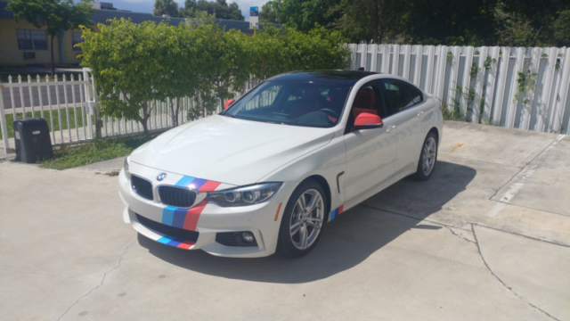 bmw m colors racing stripes star car wraps south florida dania beach