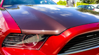 Carbon fiber store wrap red