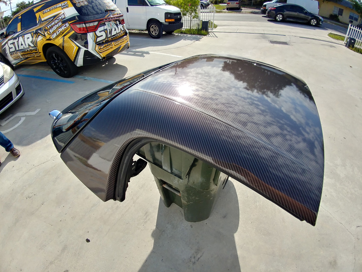 Best Printed Gloss Carbon Fiber Vinyl Wrap Star Car Wraps Dania